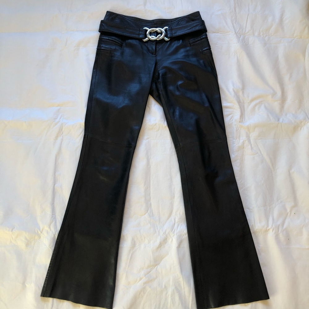 Black Leather Pants